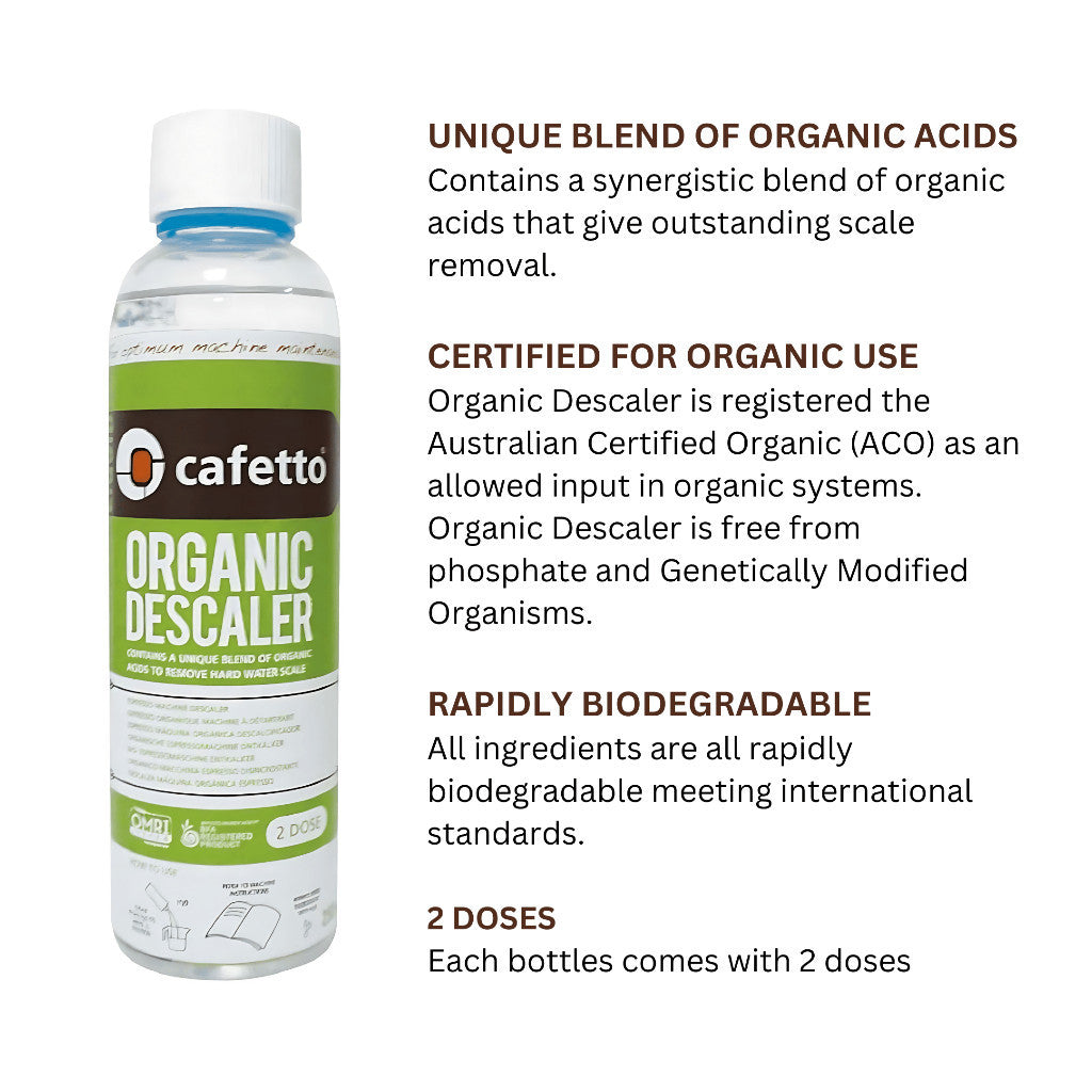 Cafetto Organic Liquid Descaler (250 ml)