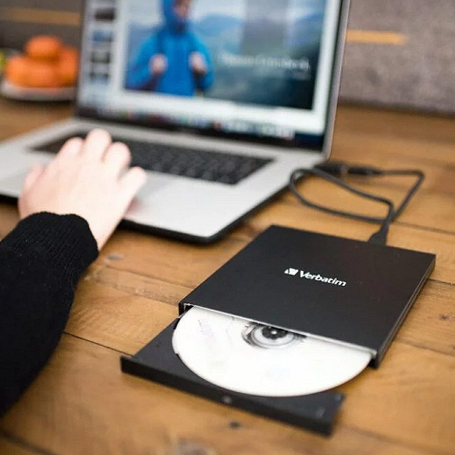 Verbatim External Slim CD DVD Writer USB 2.0 Portable Disk Burner