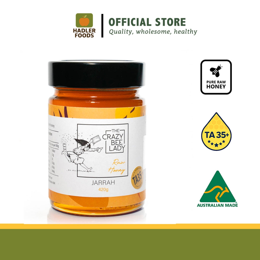 Premium Jarrah TA35+ Active Honey from Western Australia (420g) | The Crazy Bee Lady