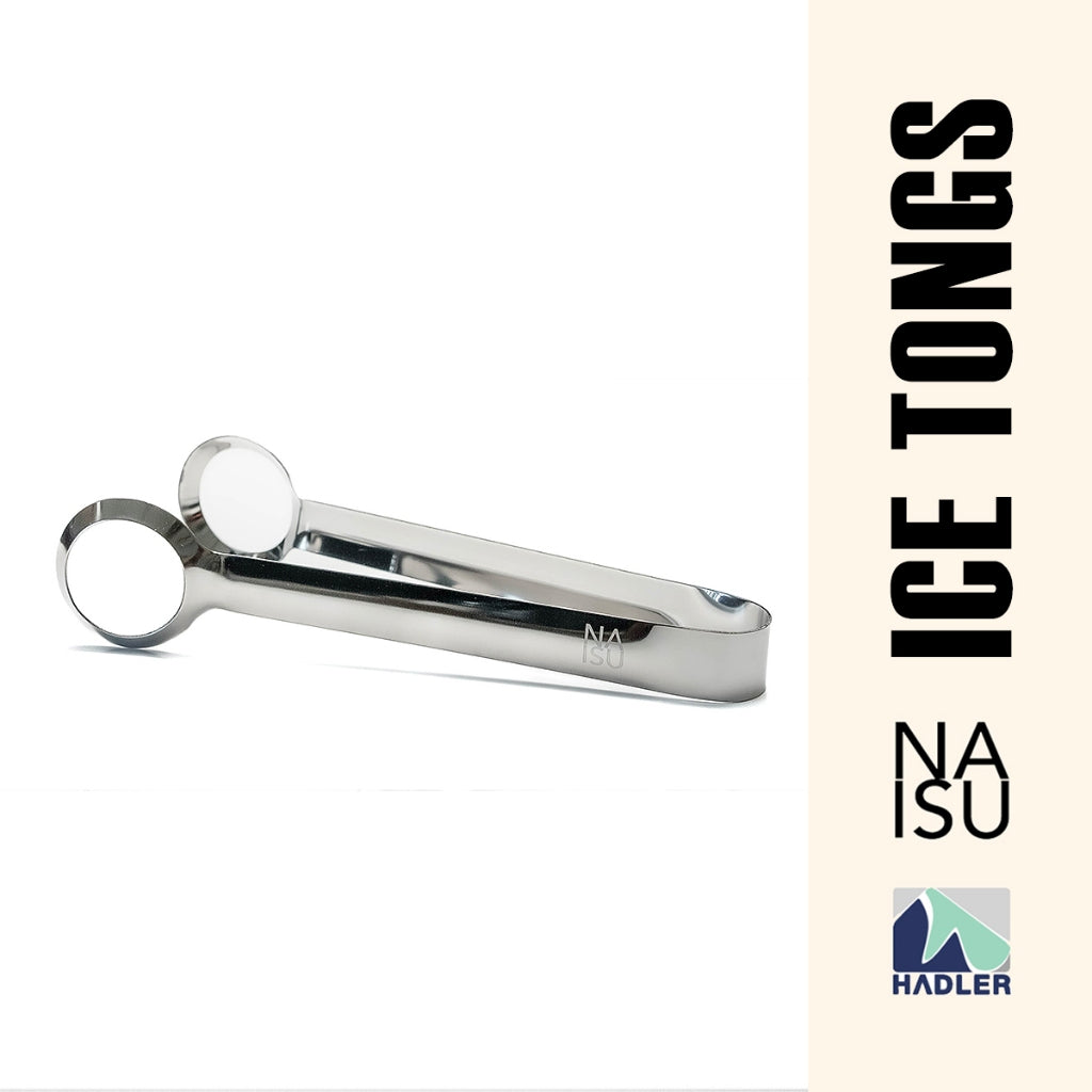 NAISU Stainless Steel Ice Tongs – Precision Grip for Spheres, Diamonds & More