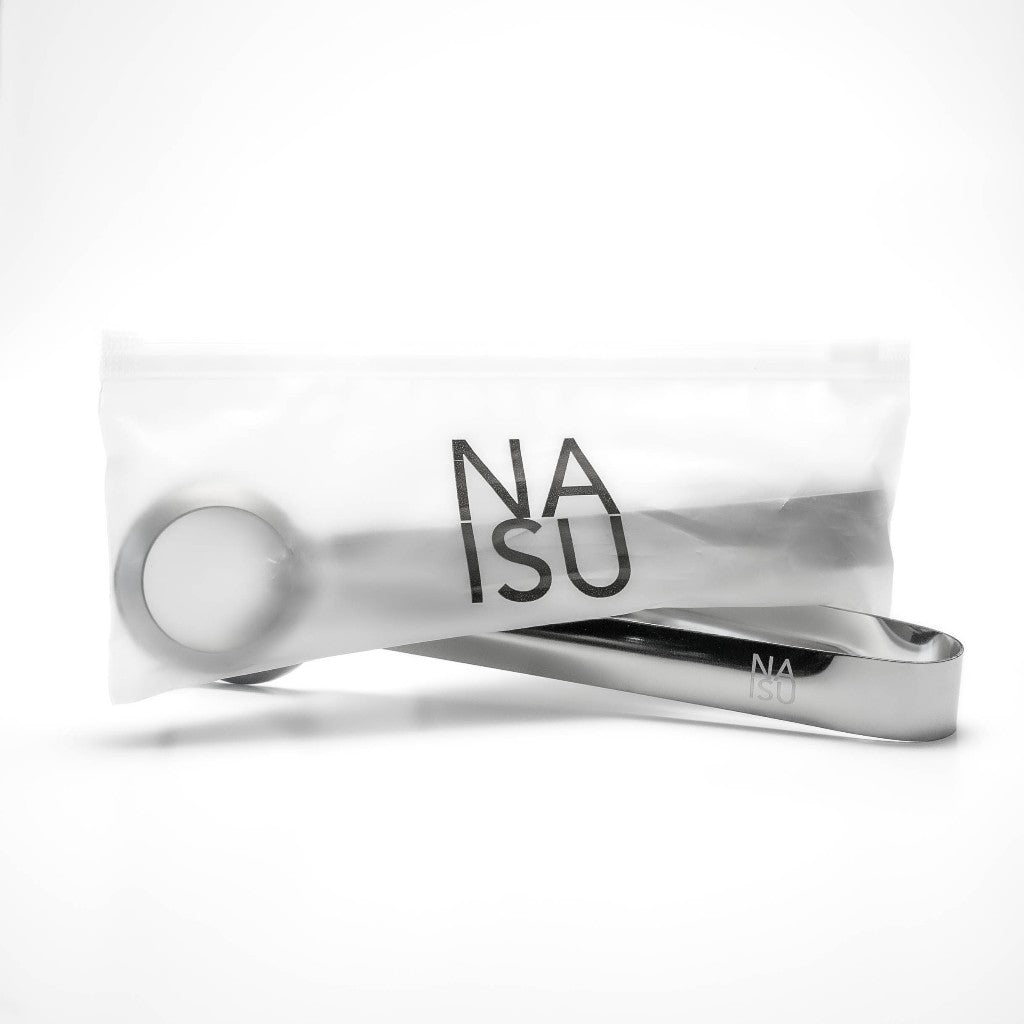 NAISU Stainless Steel Ice Tongs – Precision Grip for Spheres, Diamonds & More