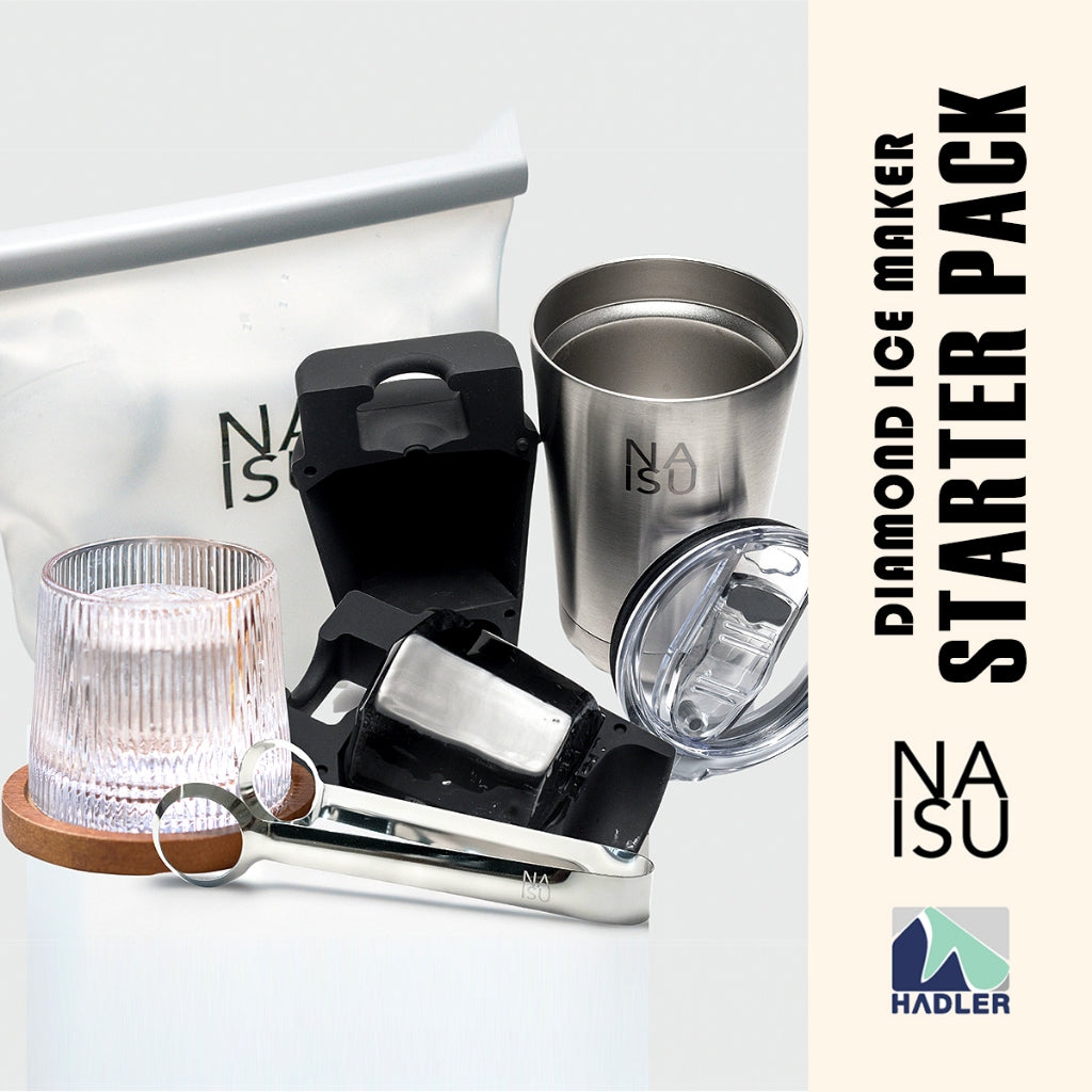 NAISU N1 Diamond Clear Ice Making Starter Kit Perfect for Gifting Discerning Pour