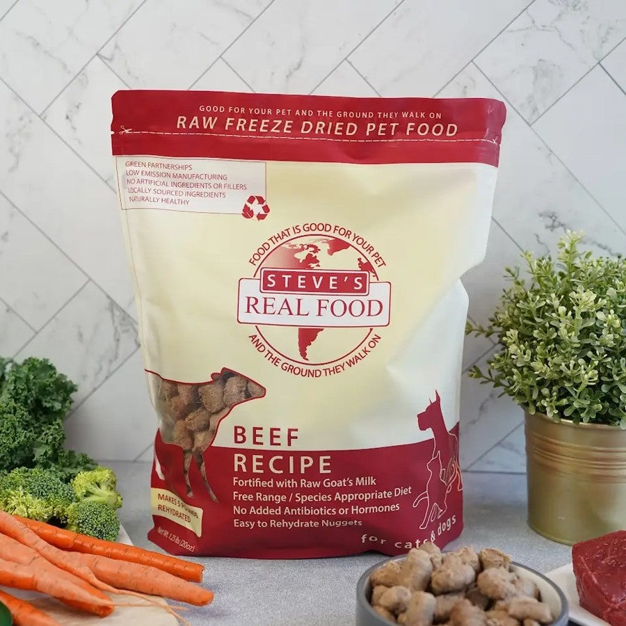 Steve’s Real Food Freeze Dried Complete Food for Cats & Dogs 20oz (567g)