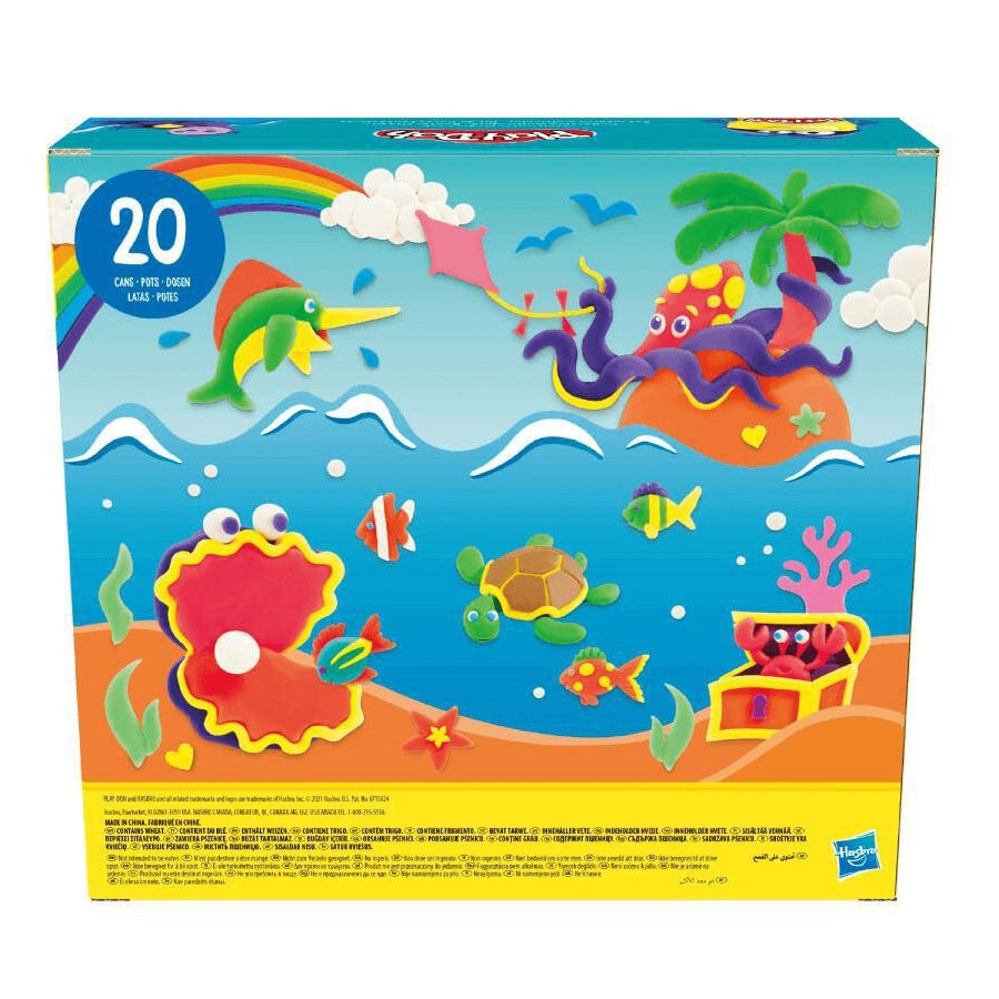 Play-Doh 20 Pack Multicolor Magic Set 2oz Cans | Bulk Modelling Clay for Kids | Party & Craft Fun