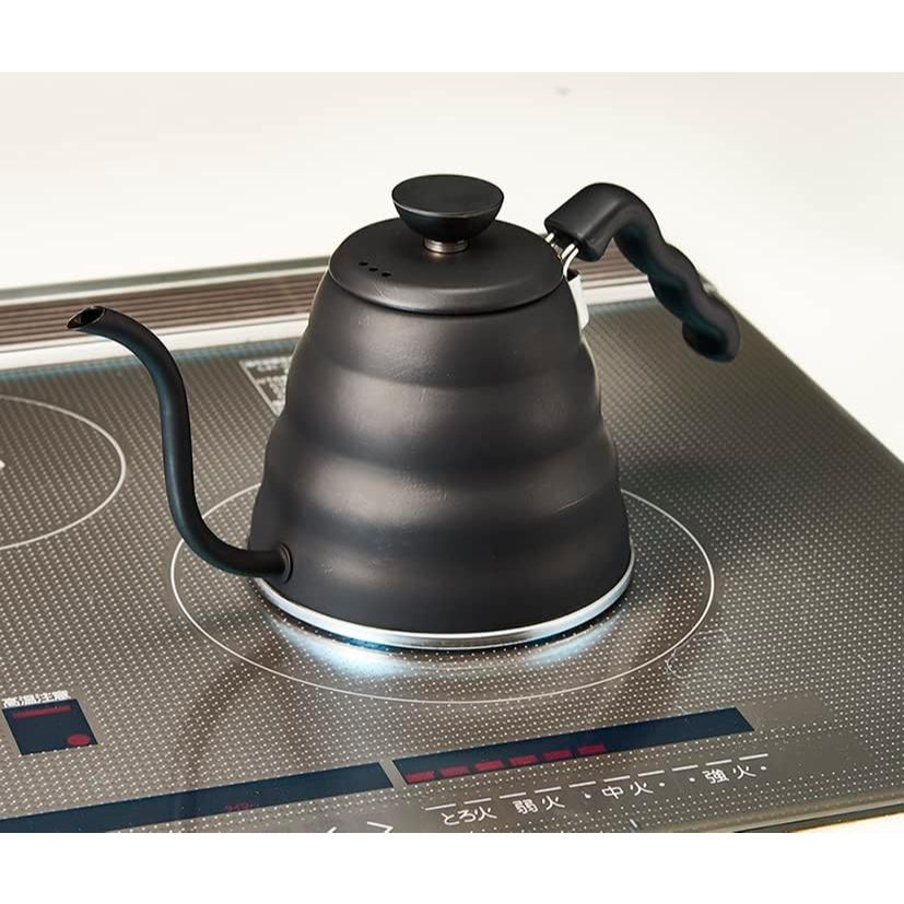 Hario V60 Buono Drip Kettle Matte Black 1.2L | Precision Pour-Over Kettle | Induction & Direct Flame