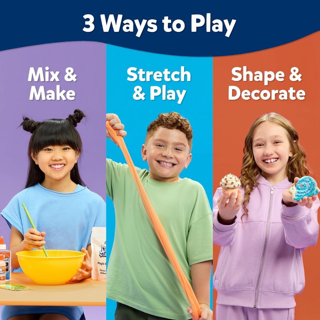 Elmer’s Stretch ‘N Create Dough Kit 9 Count – DIY Stretchy Dough Craft Set for Kids Arts & Crafts