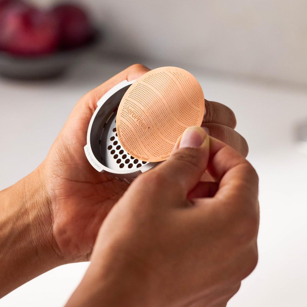 AeroPress Gold Tone Metal Filter Standard | Reusable Titanium-Coated 316 Stainless Steel Filter