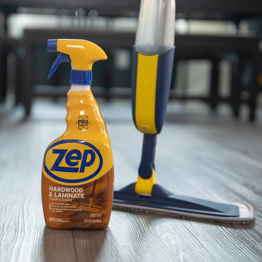 Zep Hardwood & Laminate Floor Cleaner 946ml No Rinse Streak-Free Wood Floor Cleaner