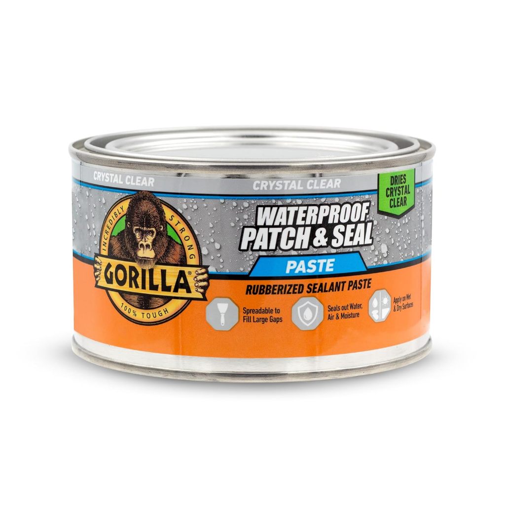 Gorilla Waterproof Patch & Seal Rubberized Paste – Clear (362g)