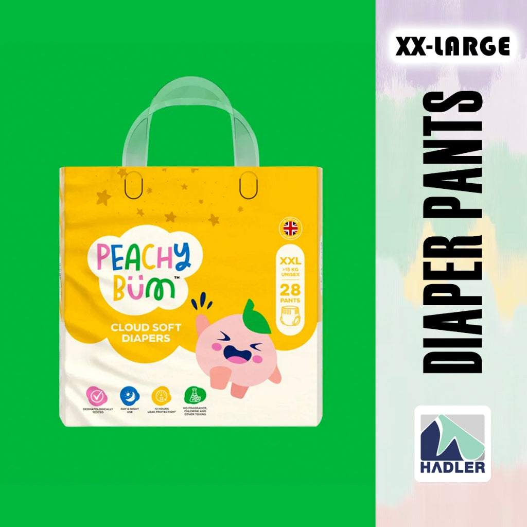 Peachy Bum Cloud Soft Diaper Pants - XX Large Size (28 Pieces)