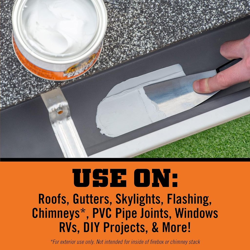 Gorilla Waterproof Patch & Seal Rubberized Paste – White (450g)