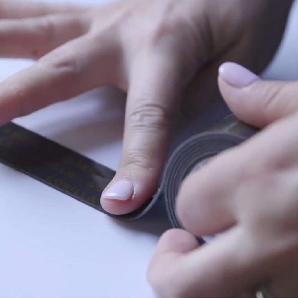 Gorilla Heavy Duty 60" Black Double-Sided Mounting Tape – Industrial Strength, Permanent