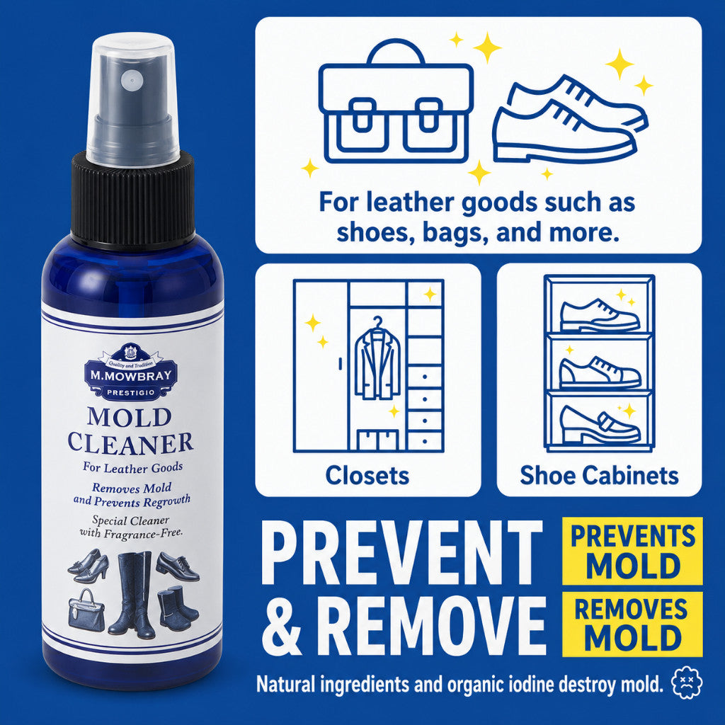 M. Mowbray Leather Shoes Spray Cleaner 100ml – Mold Remover & Prevention Spray