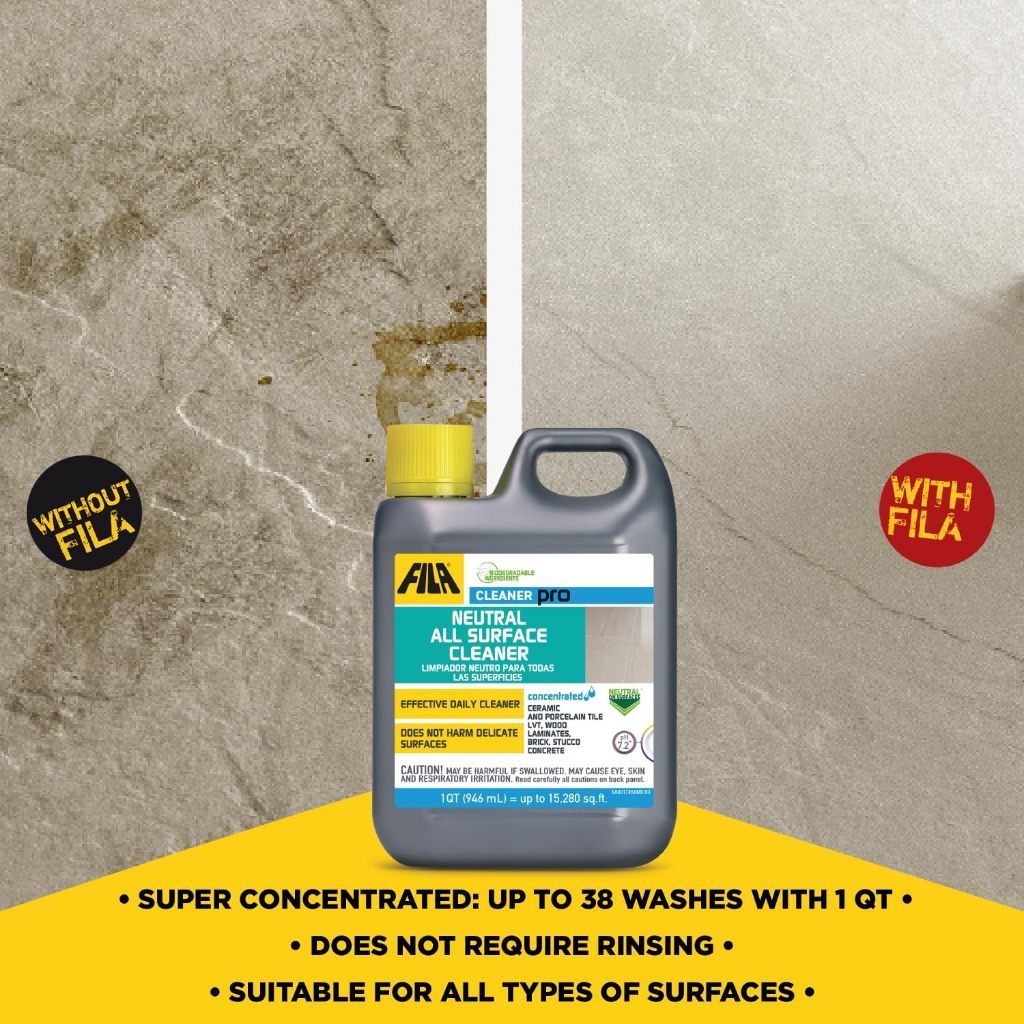 FILA Cleaner Pro All Surface Cleaner 946ml | Concentrated Floor Cleaner | Tile, Wood, Stone, Laminate
