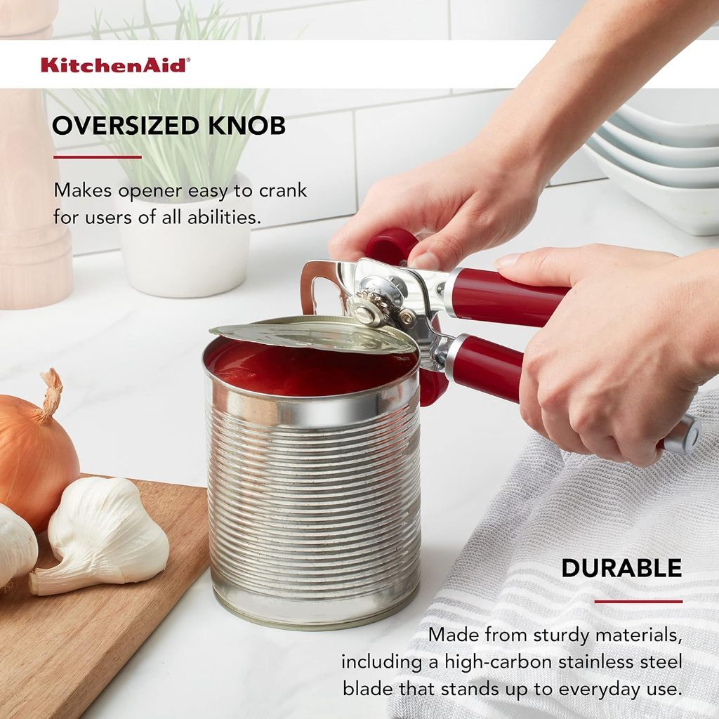 KitchenAid Classic Can & Bottle Opener 8.34 Inch (Black, Red & Pistachio)