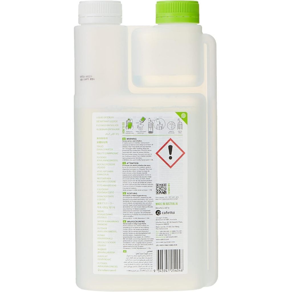 Cafetto LOD® Green Liquid Descaler (1 Litre)