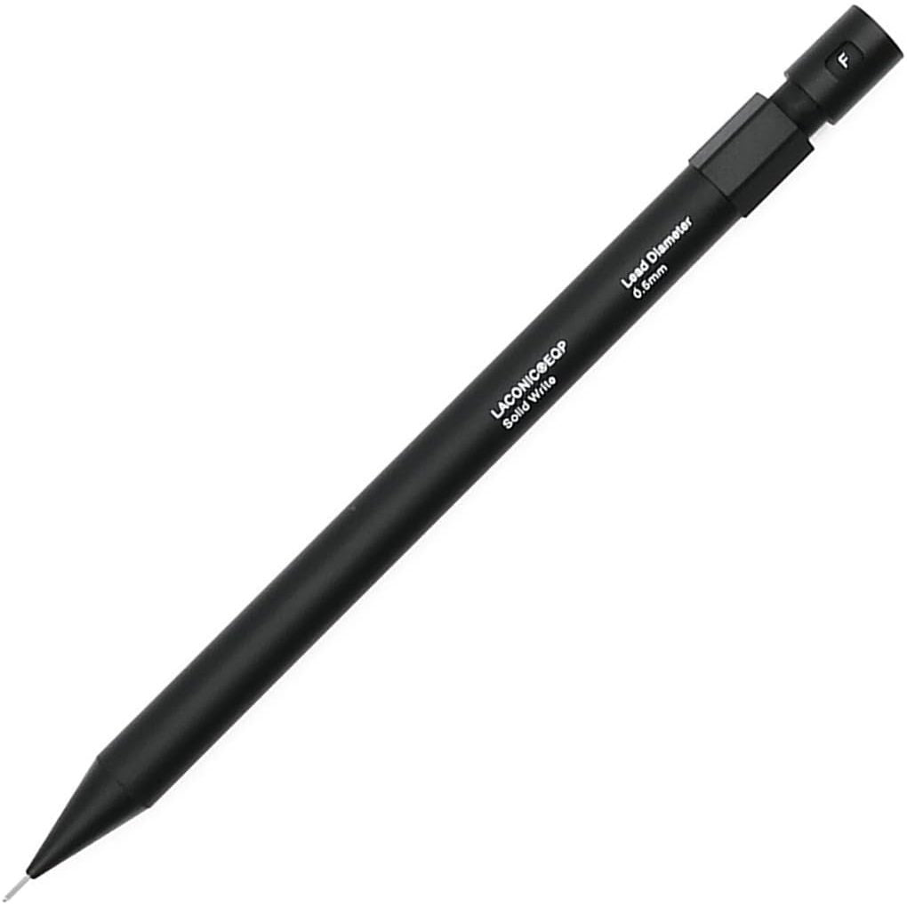 Laconic Solid Write Mechanical Pencil 0.5mm SW-01 – Metal Body, Rubber Grip, Minimalist Design