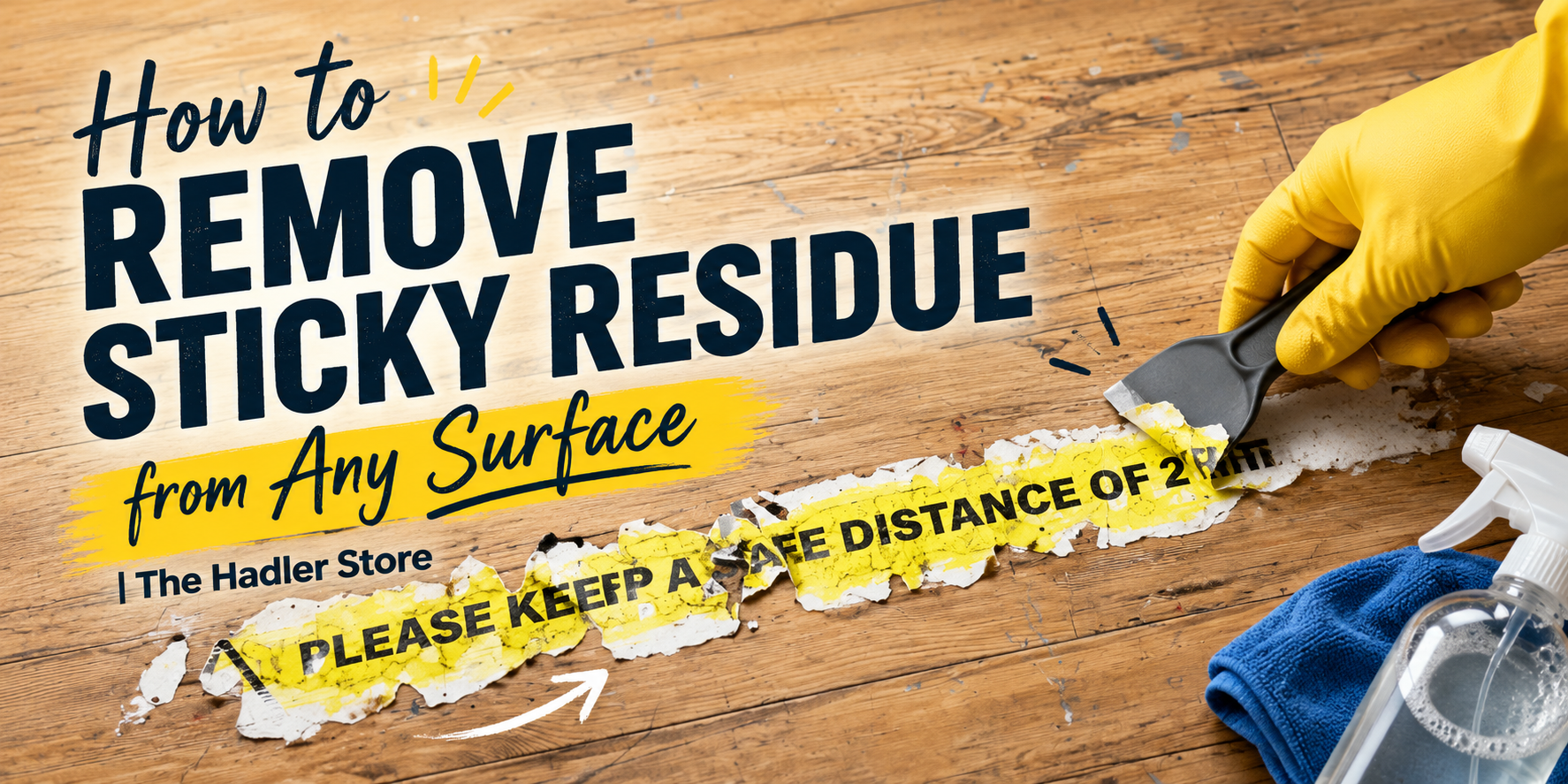 How to Remove Sticky Residue from Any Surface | The Hadler Store