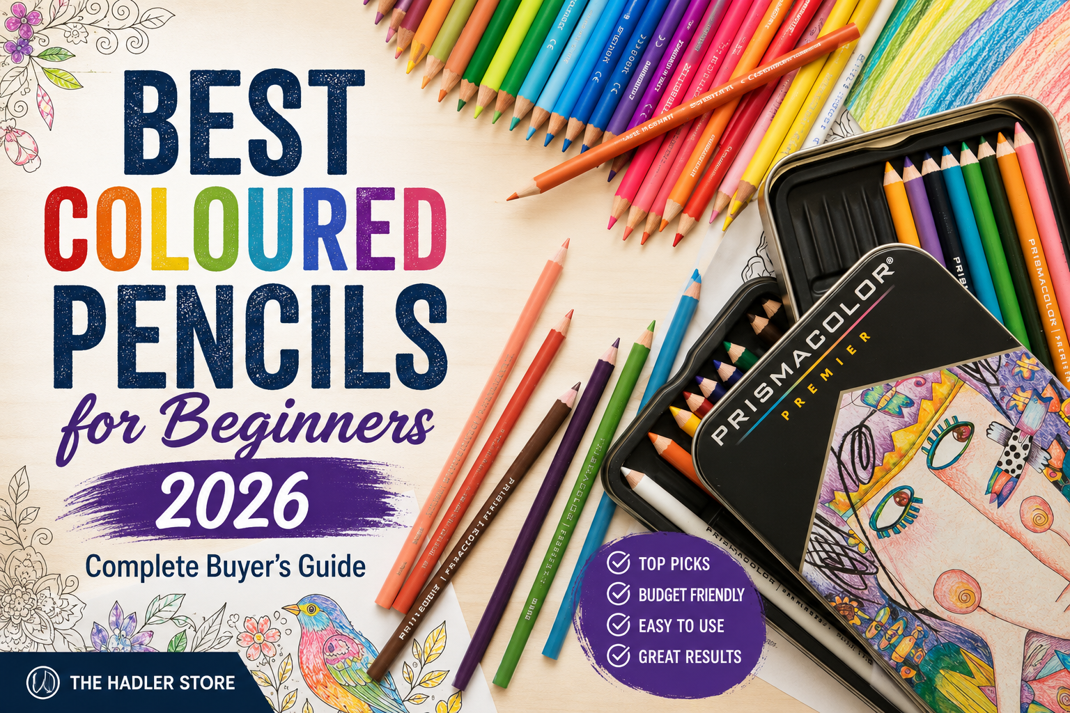 Best Coloured Pencils for Beginners 2026 — Complete Buyer's Guide | The Hadler Store
