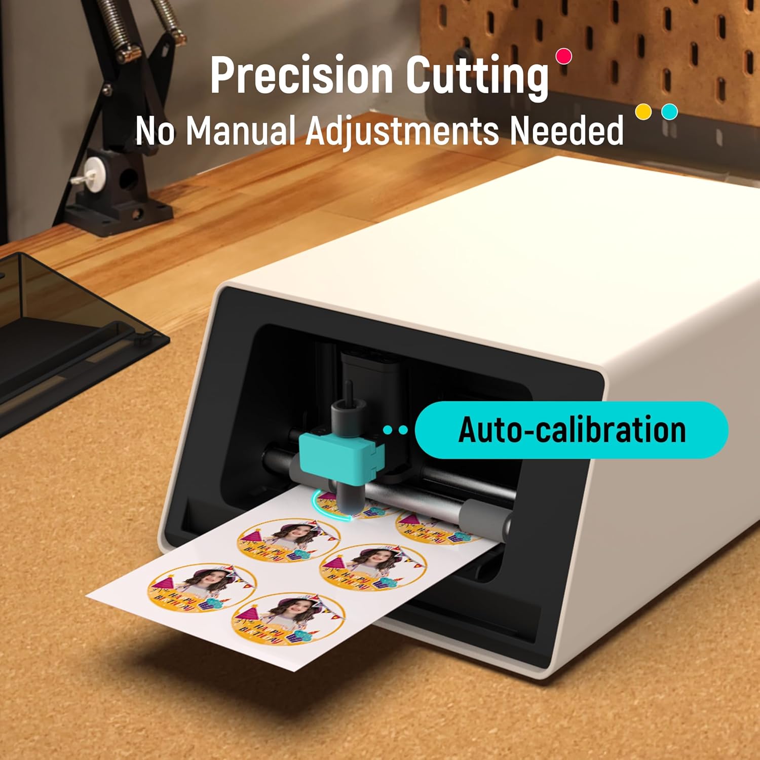 Liene PixCut S1 All-in-One Photo & Sticker Printer with Cutting Machine – 300 DPI Dye Sublimation