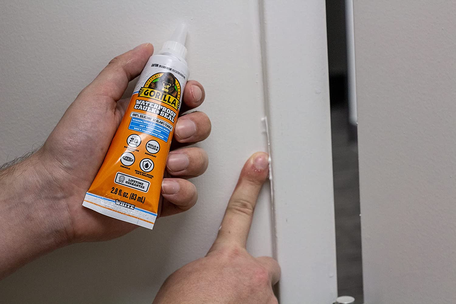 Gorilla 100% Silicone White Sealant [83ml]