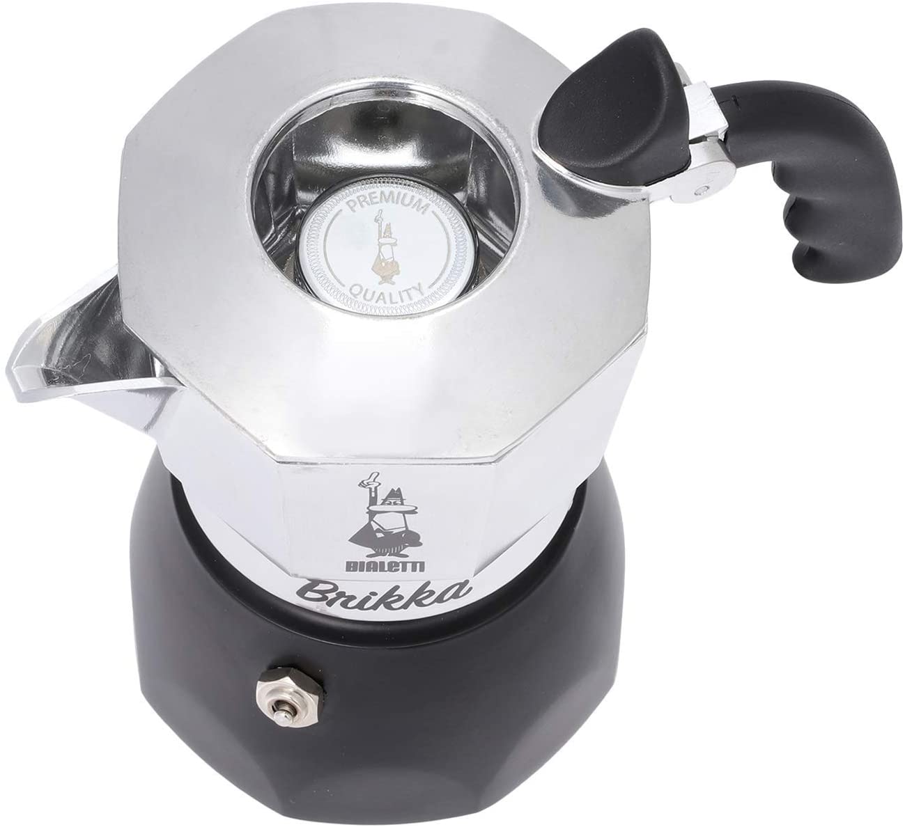 Bialetti Brikka Black Coffee Expresso Maker [2 | 4 Cups]