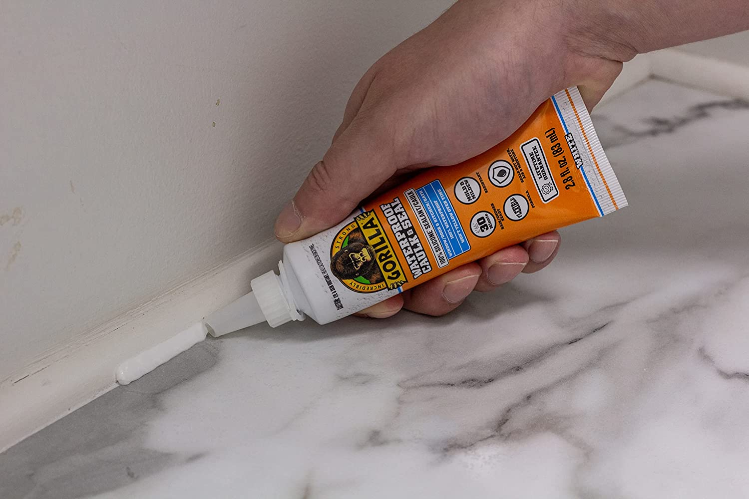 Gorilla 100% Silicone White Sealant [83ml]