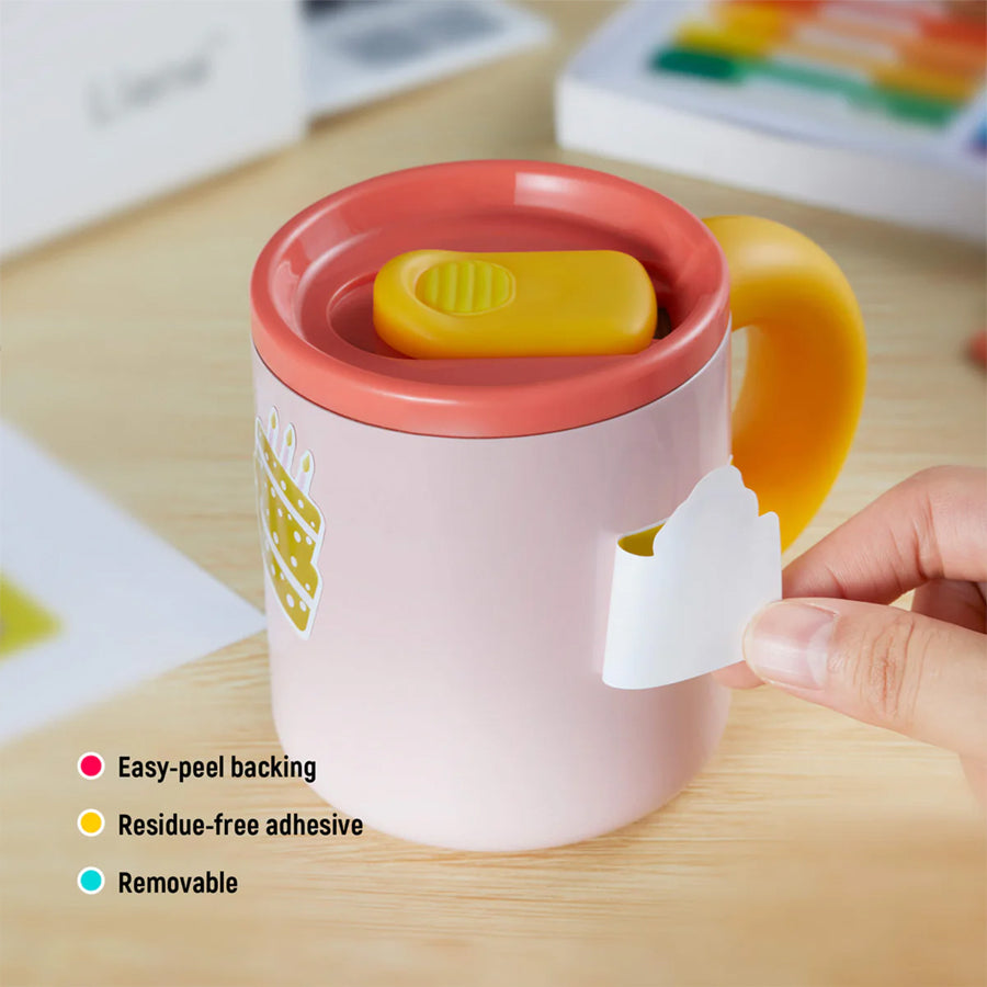 Liene PixCut S1 Sticker Paper & Ink Cartridge Refill [72 Sheets] 10x18cm Strong Adhesion, Waterproof