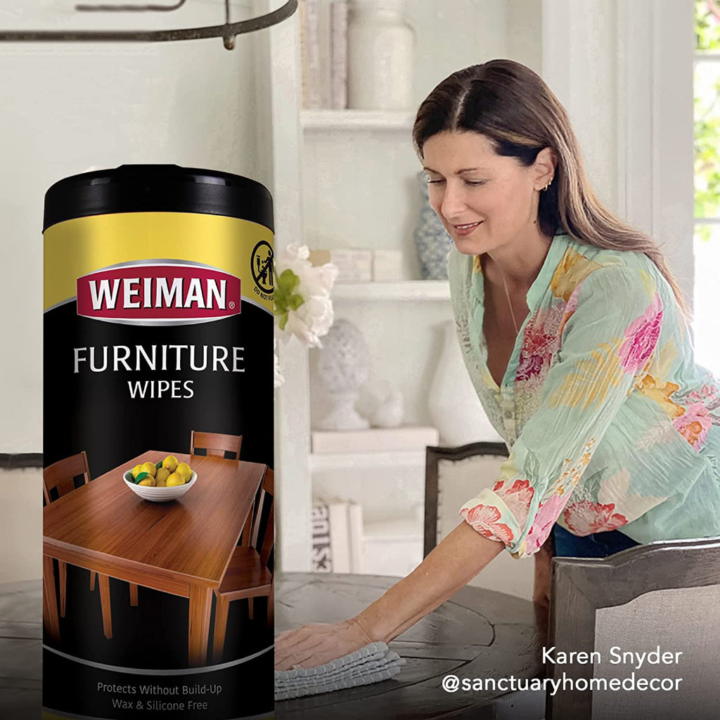 Weiman Furniture Wipes [30 Sheets]