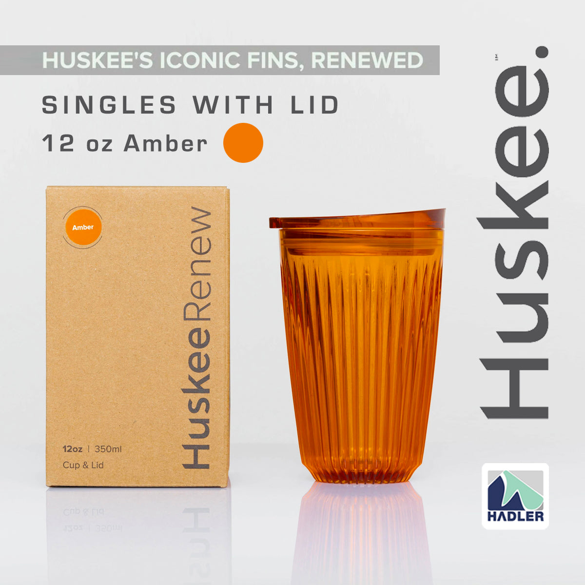 Huskee Renew 12oz Cup & Lid [Amber]