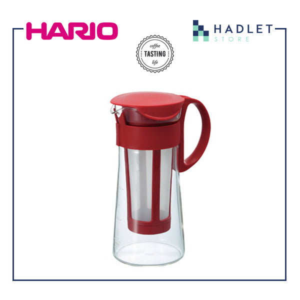 Hario "Mizudashi" Cold Brew Coffee Pot, 600/1000ml, Brown/Red