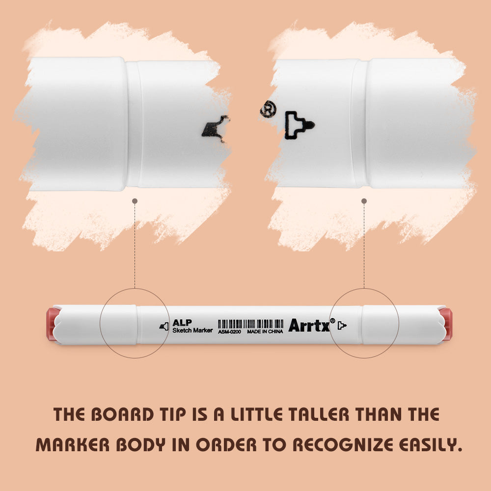 Arrtx 36 Skin Tone Colors Alcohol Paint Markers