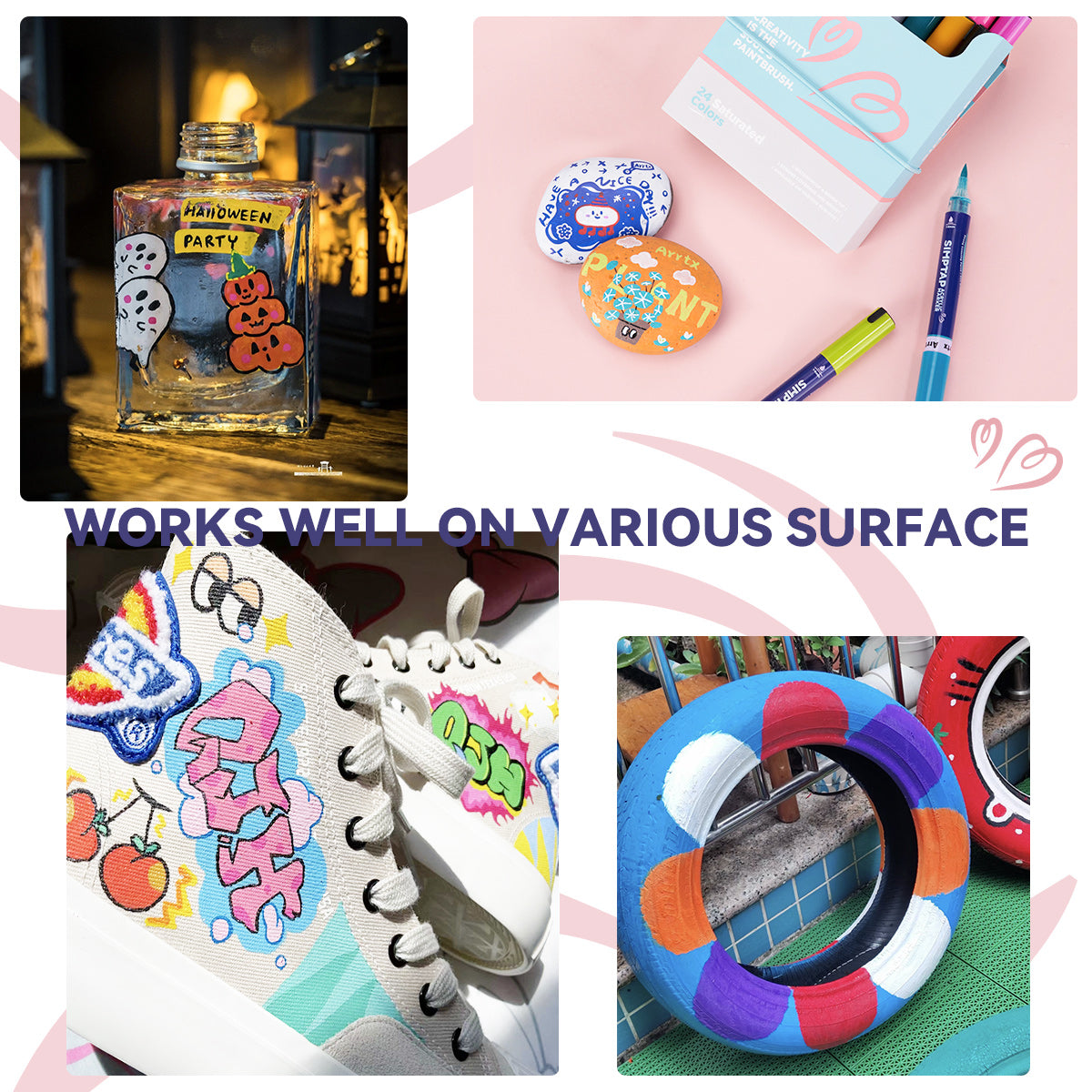 Arrtx Simptap Acrylic Marker 24 Colors