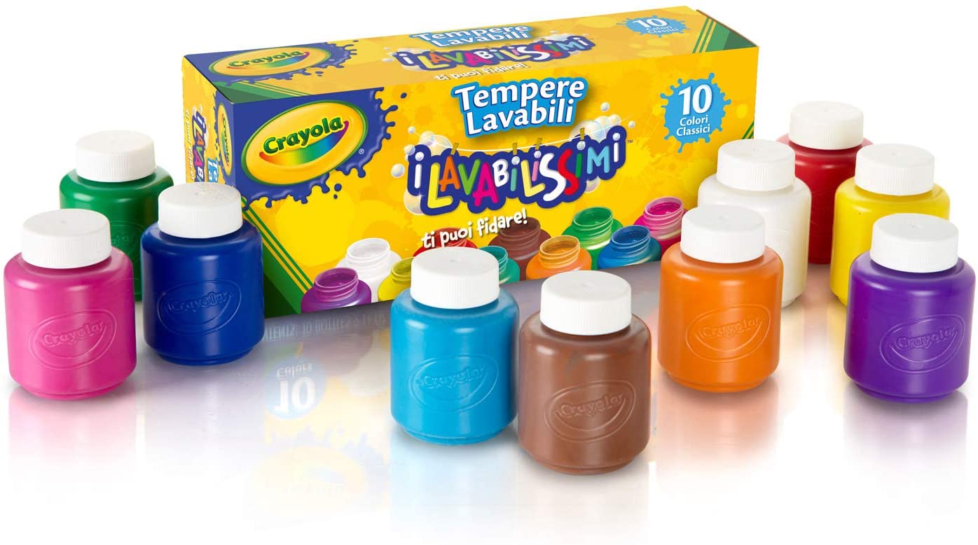 Crayola Washable Kids Paint Bottles, 59ml, 10 Bottles