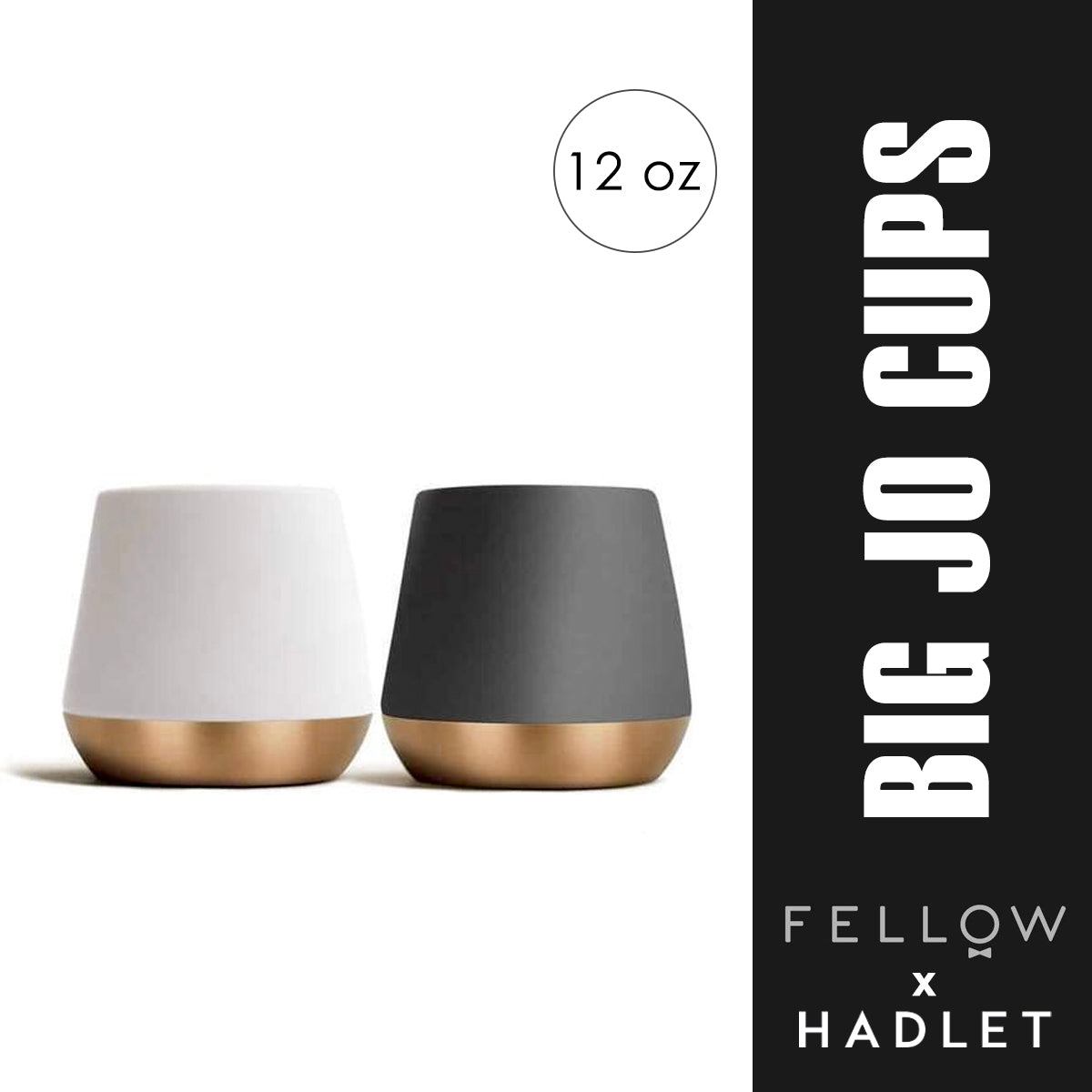 Fellow Joey Double Walled Ceramic Coffee Cup Black/White