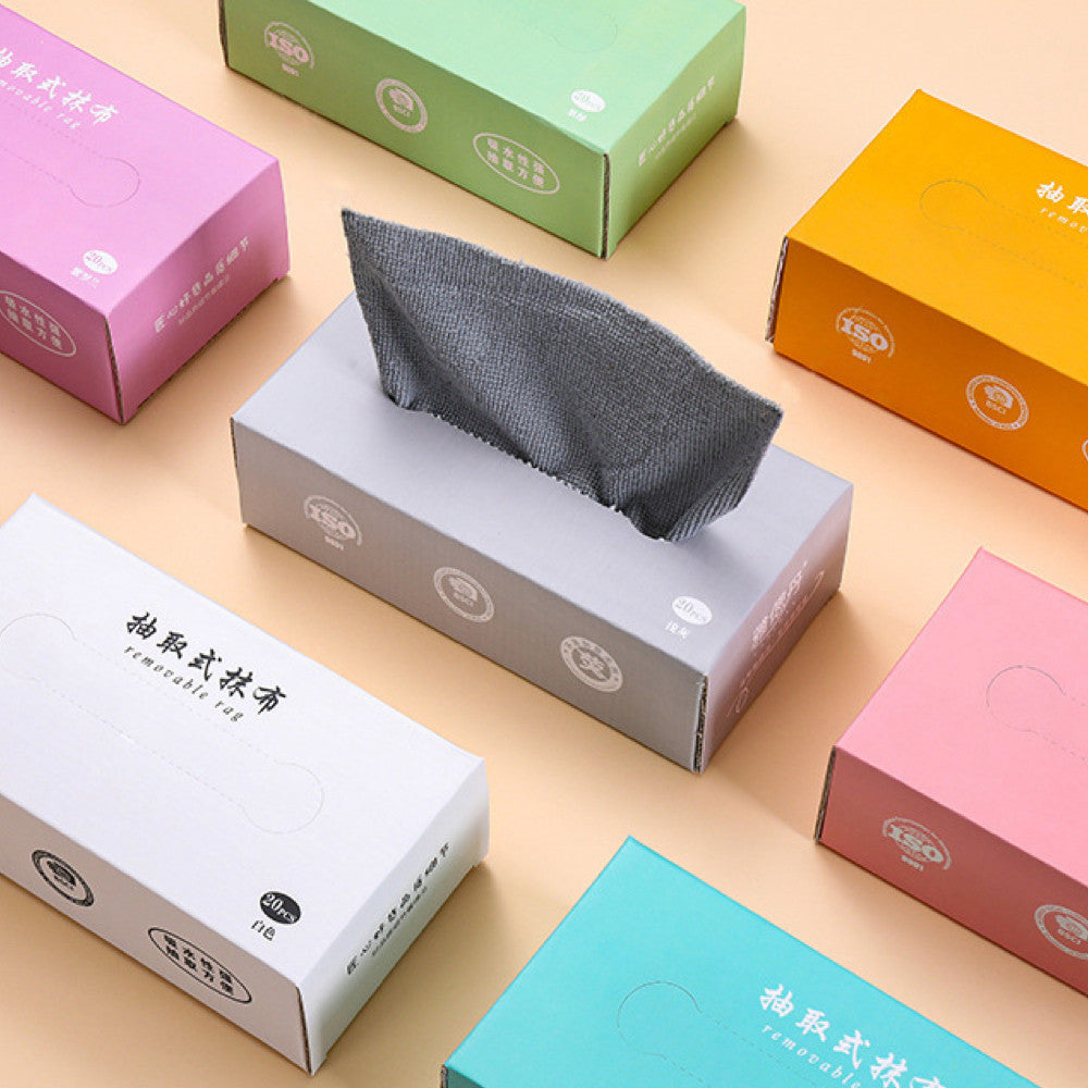 Premium 20 Pcs 200gsm Signature Microfiber Cleaning Cloths Absorbent Lint‑Free Reusable [20 × 20 cm]