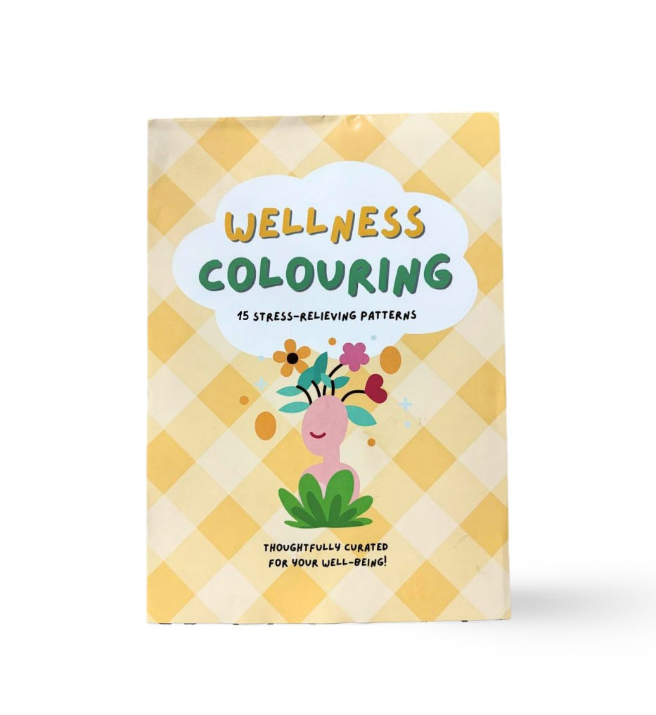 Wellness Coloring Book A4 Size – 15 Relaxing Patterns on Premium 300gsm Paper