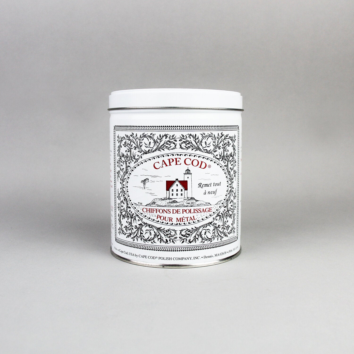 Cape Cod Polish, 12 x Metal Polishing Cloths (Economy Tin)