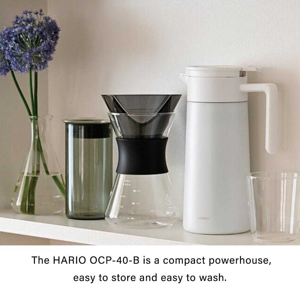 HARIO Easy Coffee Pot 1st Dripper Server Set - Coffee Ready in 40 Seconds Just Pour [400ml]