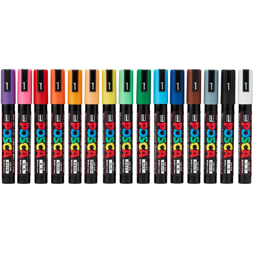 Uni Posca PC5M15C [Medium Tip 1.8 - 2.5mm]