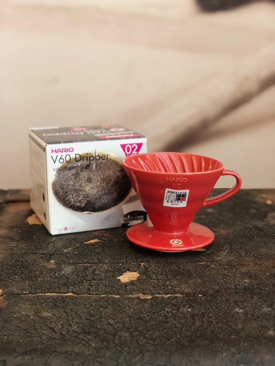 Hario V60 Red Ceramic Dripper 01/02