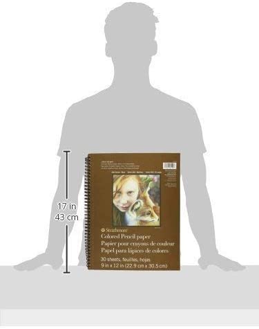 Strathmore 400 Series Colored Pencil Pad, Wire Bound, 30 Sheets [9x12inches]