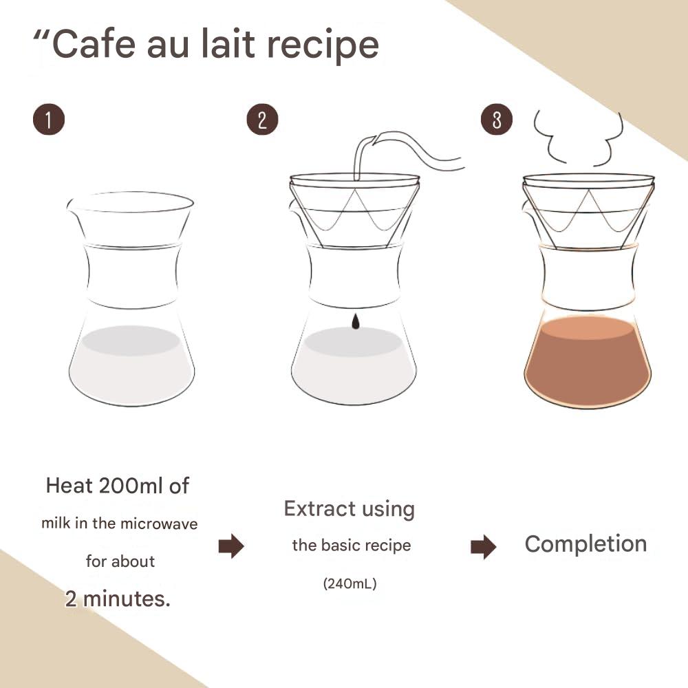 HARIO Easy Coffee Pot 1st Dripper Server Set - Coffee Ready in 40 Seconds Just Pour [400ml]