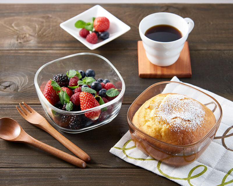 Hario Heat Resistant Glass Storage Container Set of 3 [White]