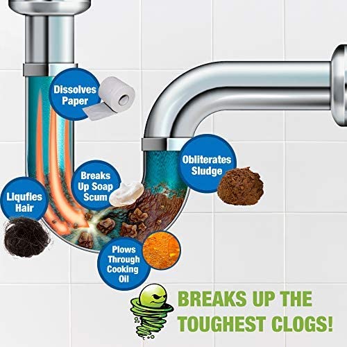 Green Gobbler Drain and Toilet Clogs Opener [3 Packs]