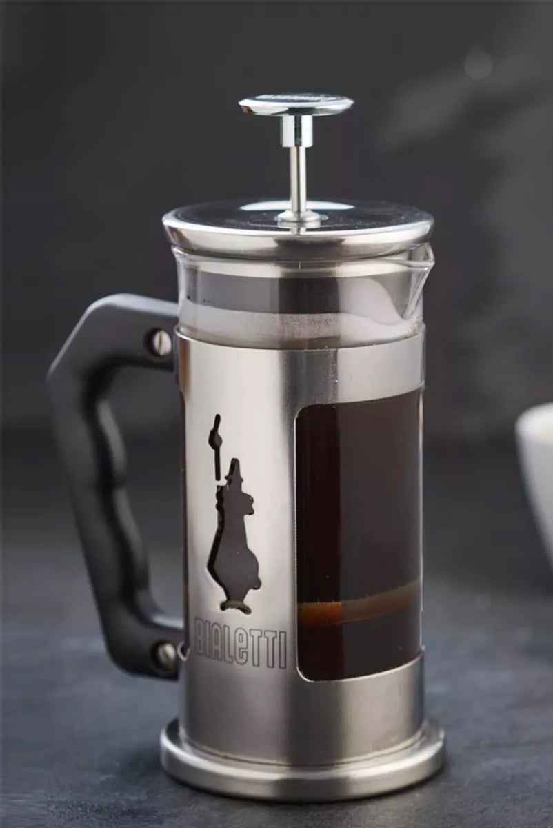 Bialetti Preziosa/Omino Stainless Steel French Press Coffee Maker, Silver [3/5 Cups] | Bialetti | The Hadler Store