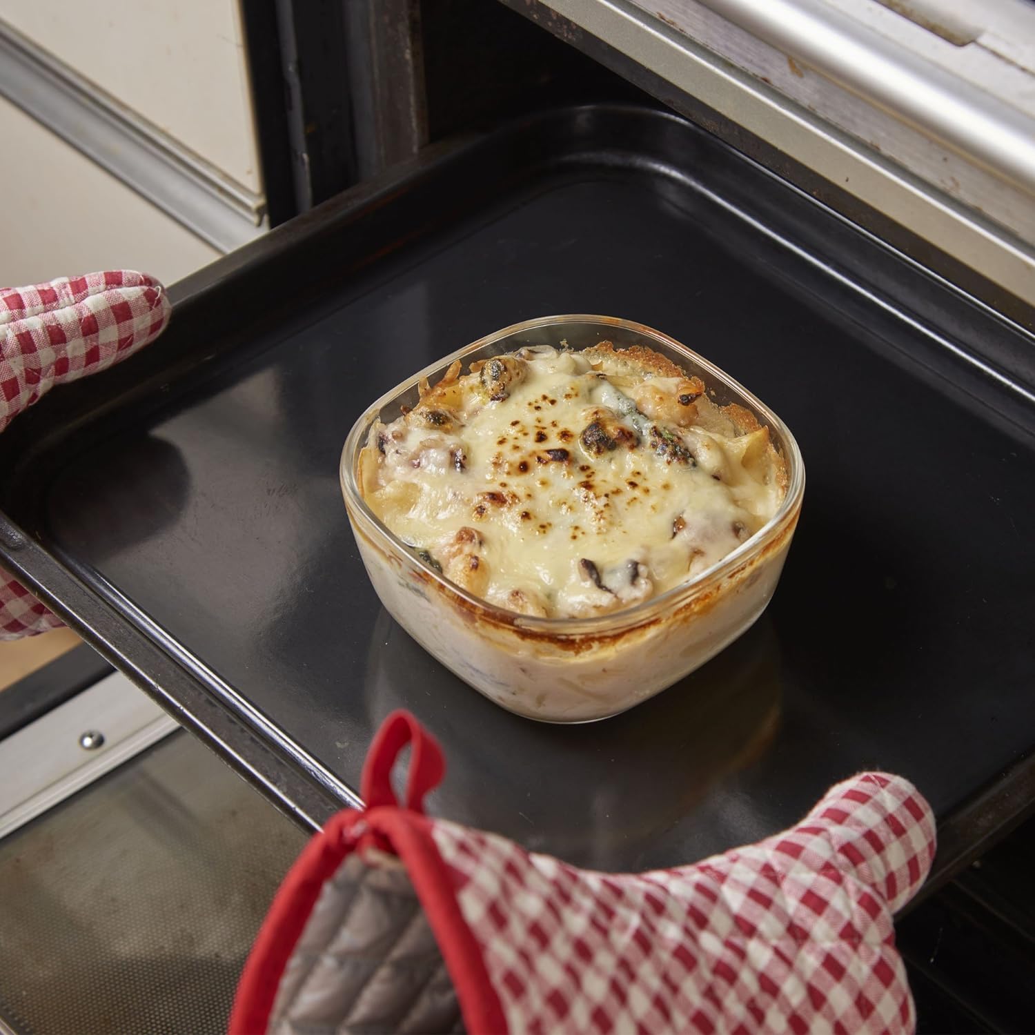 Hario Heat Resistant Glass Storage Container Set of 3 [White]