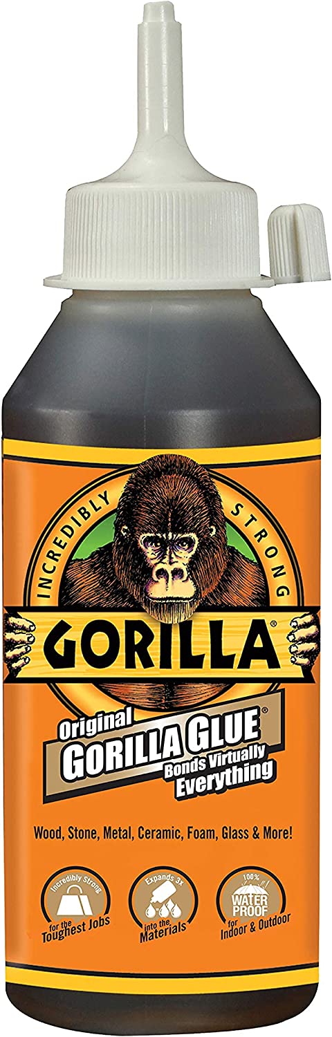 Gorilla Original Glue, Waterproof Polyurethane [2/4/8 Oz]