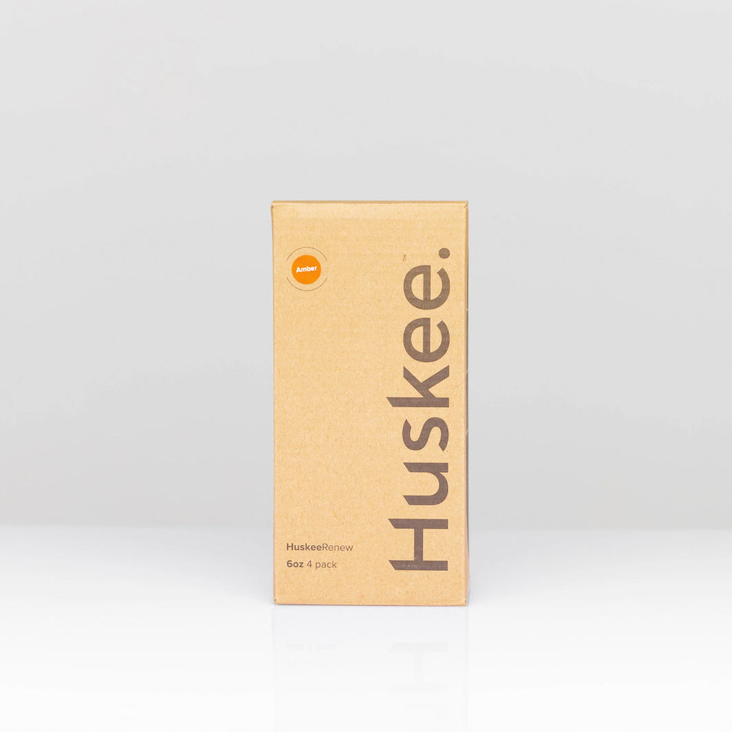 Huskee Renew 6oz Pack of 4 Coffee Cups [Amber]