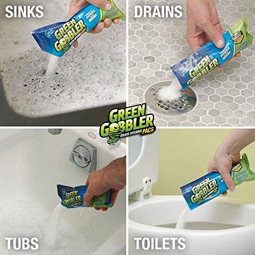 Green Gobbler Drain and Toilet Clogs Opener [3 Packs]